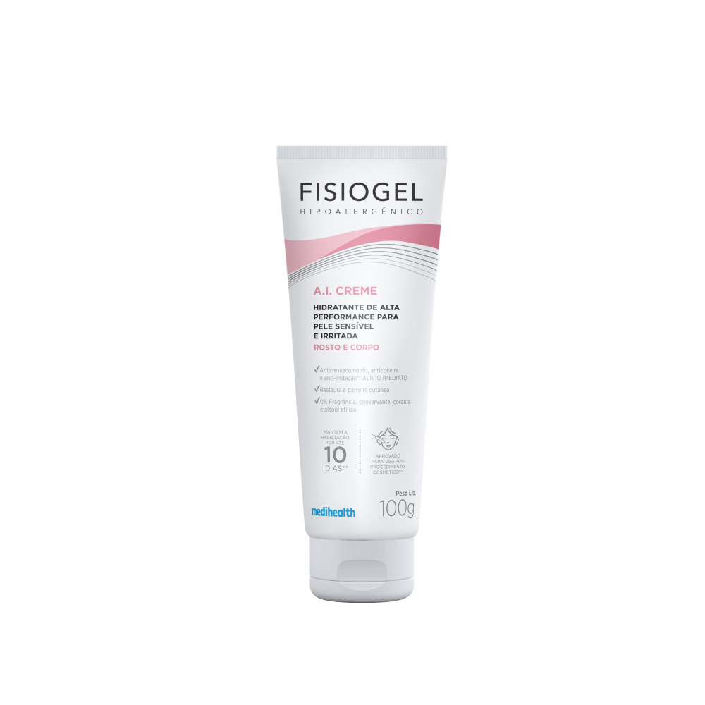 Creme Hidratante Corporal A.I. Pele Sensível 100g Fisiogel